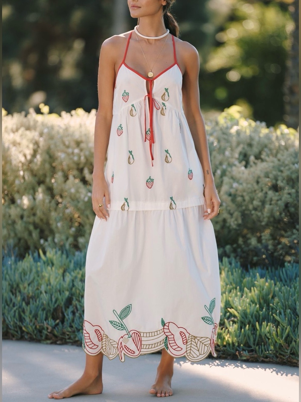 Celandine Dress with Eyelet Fruit Embellishments. Size 2X. Brand new! - Picture 2 of 5